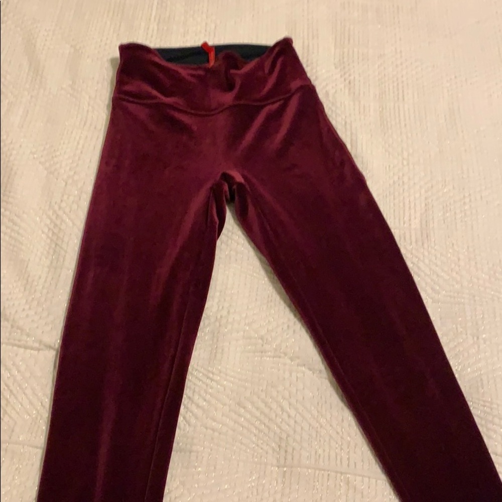 Burgundy Velvet Spanx - SOLD